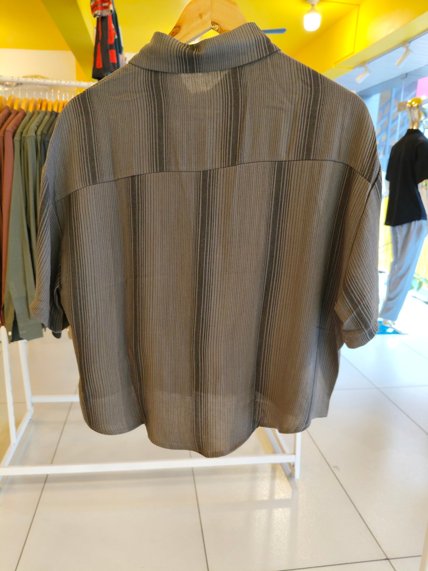 Oversized Striped Shirt for Women (FREE SIZE)