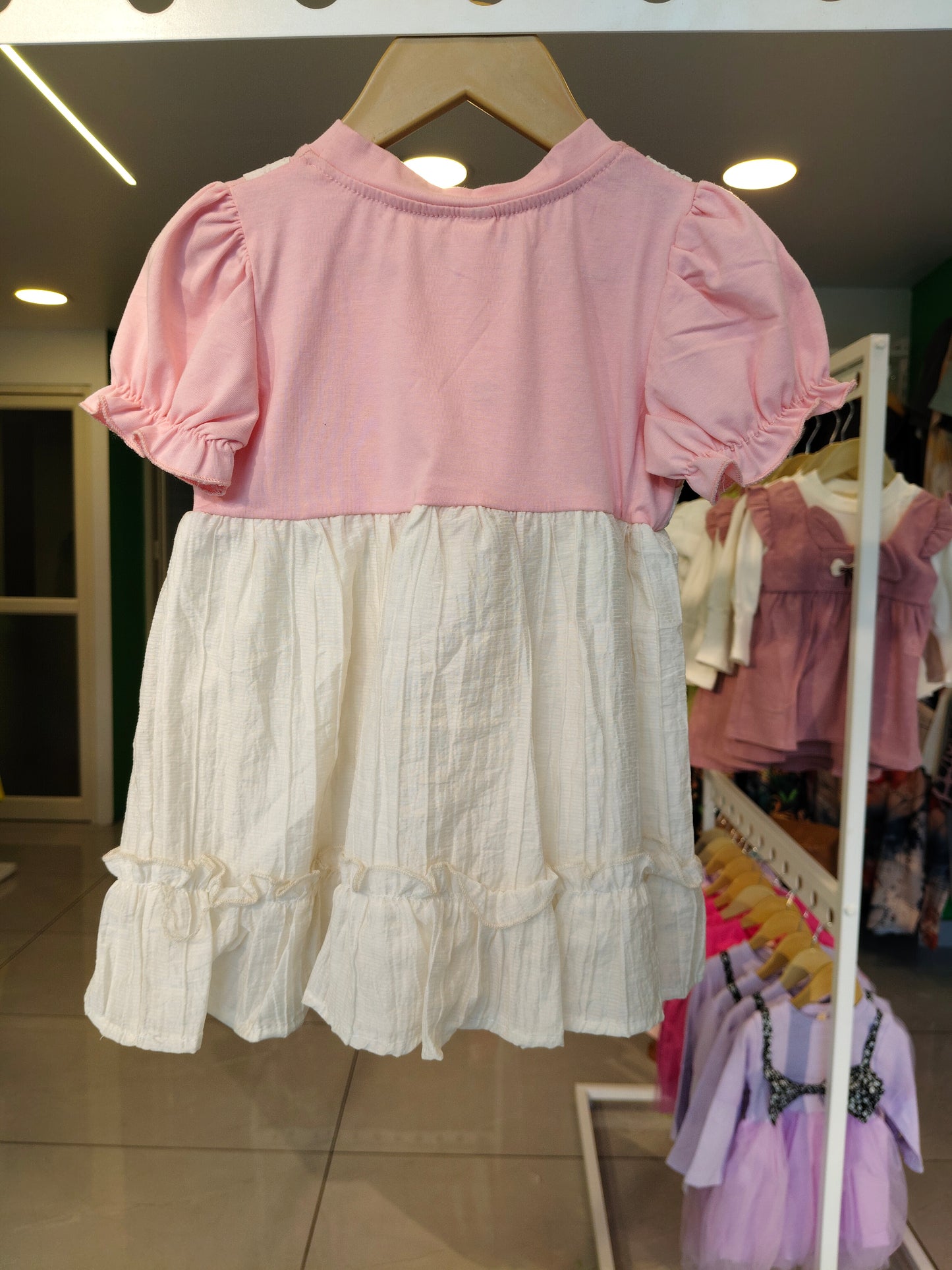 Toddler Girls' Ruffled Pinafore Dress (SIZE 90)