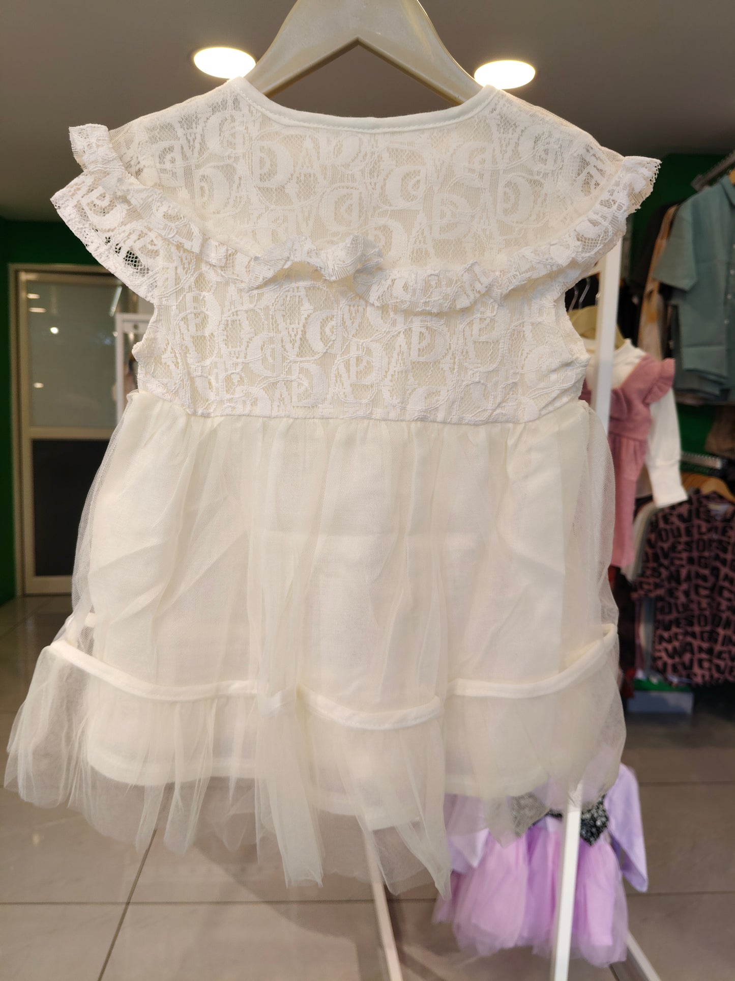Toddler Girls' Tulle Lace Dress (SIZE 120)