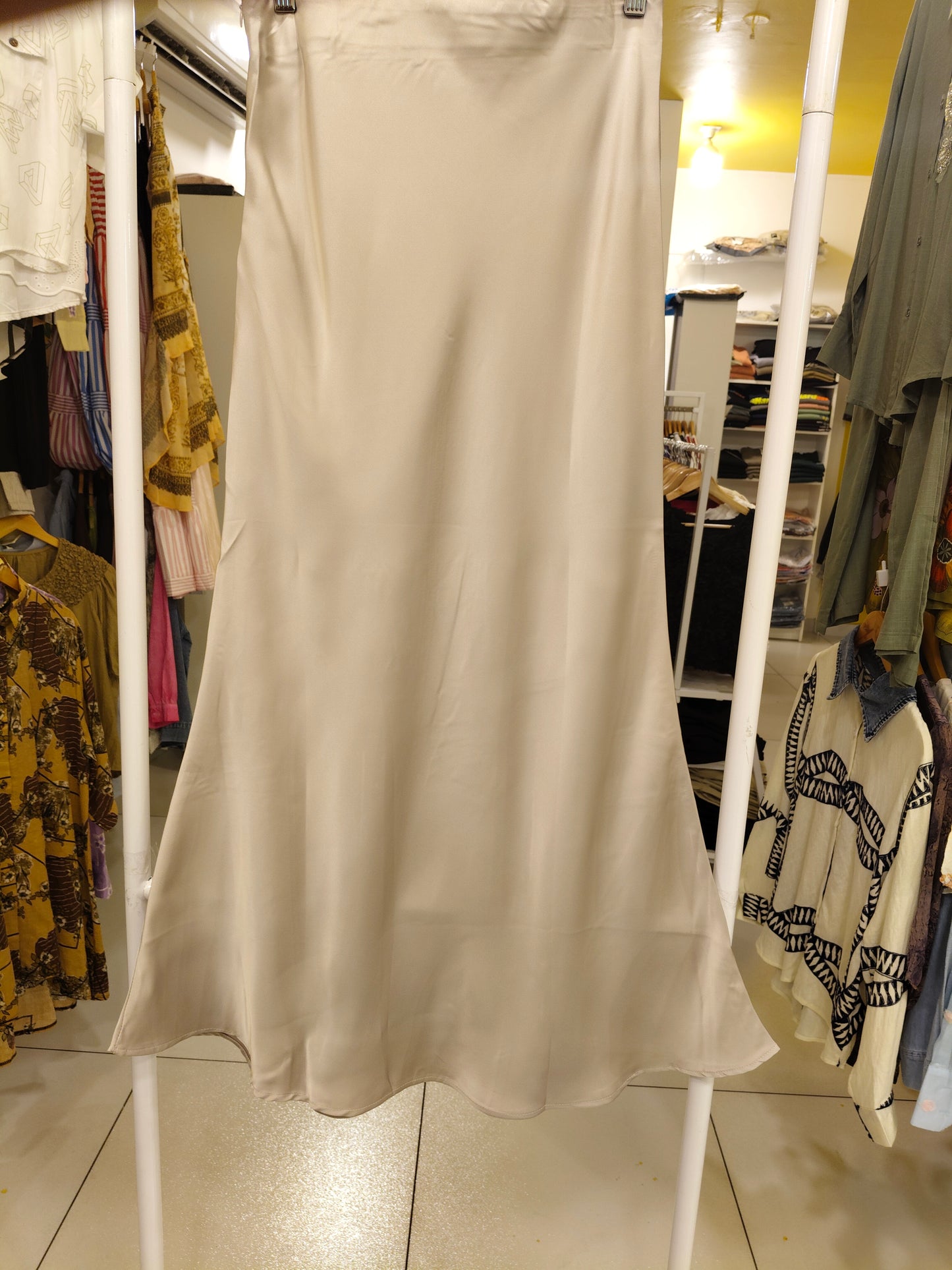 Women's Satin Midi Skirt