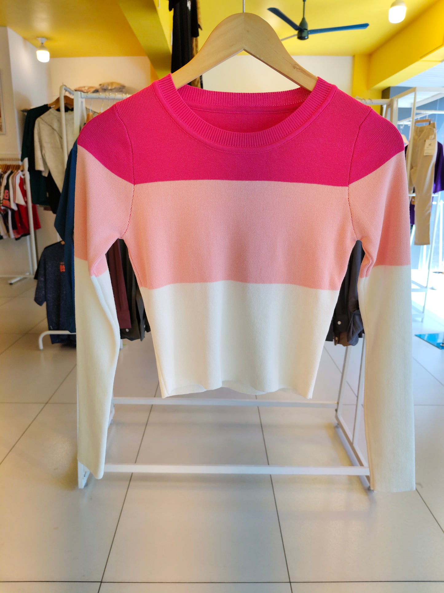Stripped knit Sweater for Women (FREE SIZE)