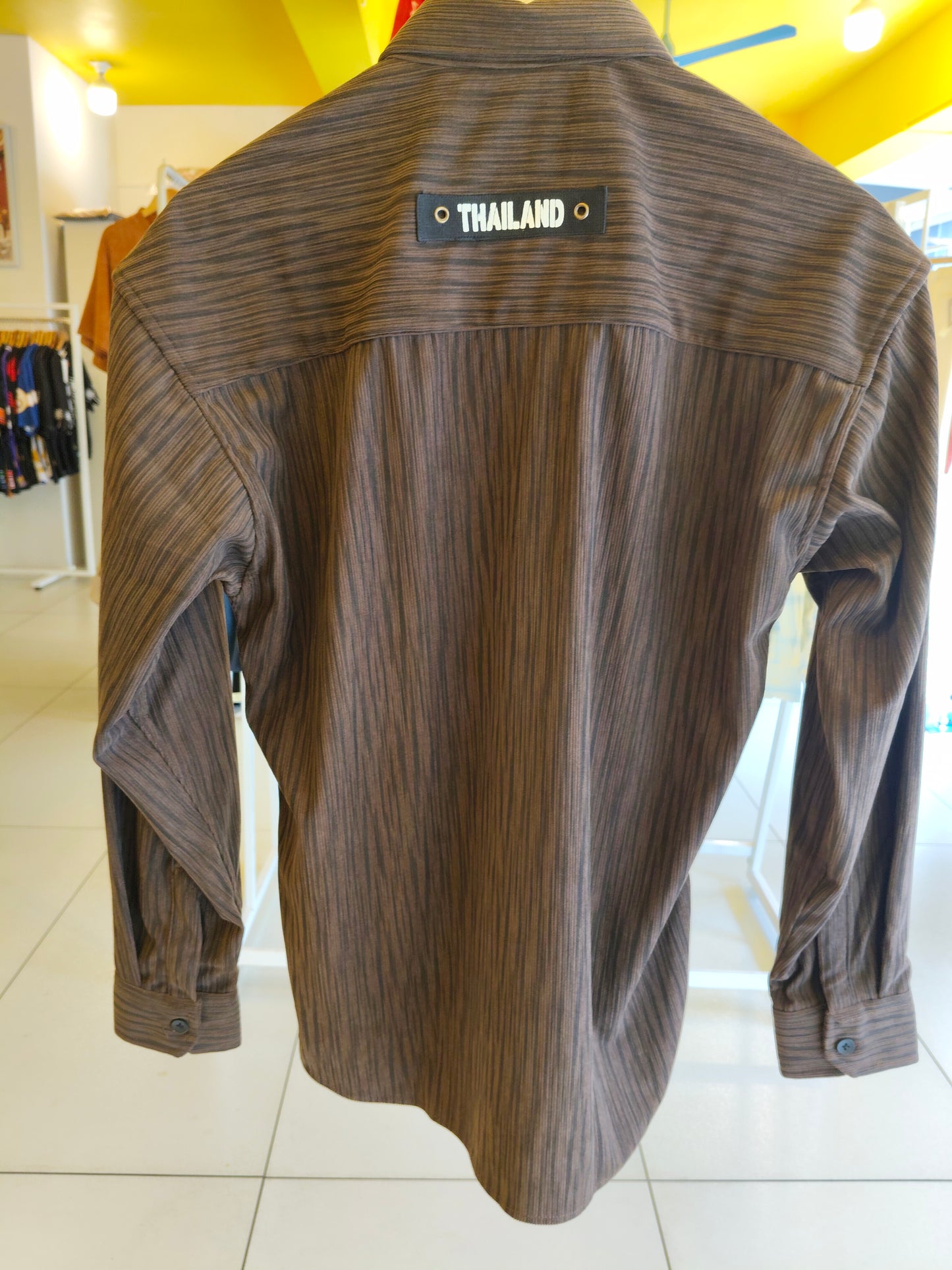 Oversized Drop Shoulder Linen Shirt for Men (MEDIUM)