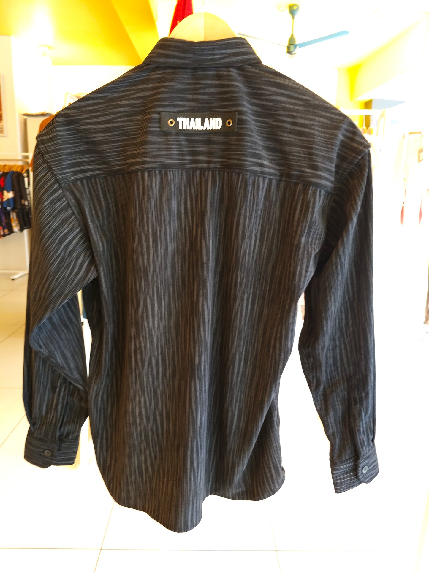 Oversized Drop Shoulder Linen Shirt for Men (SMALL)