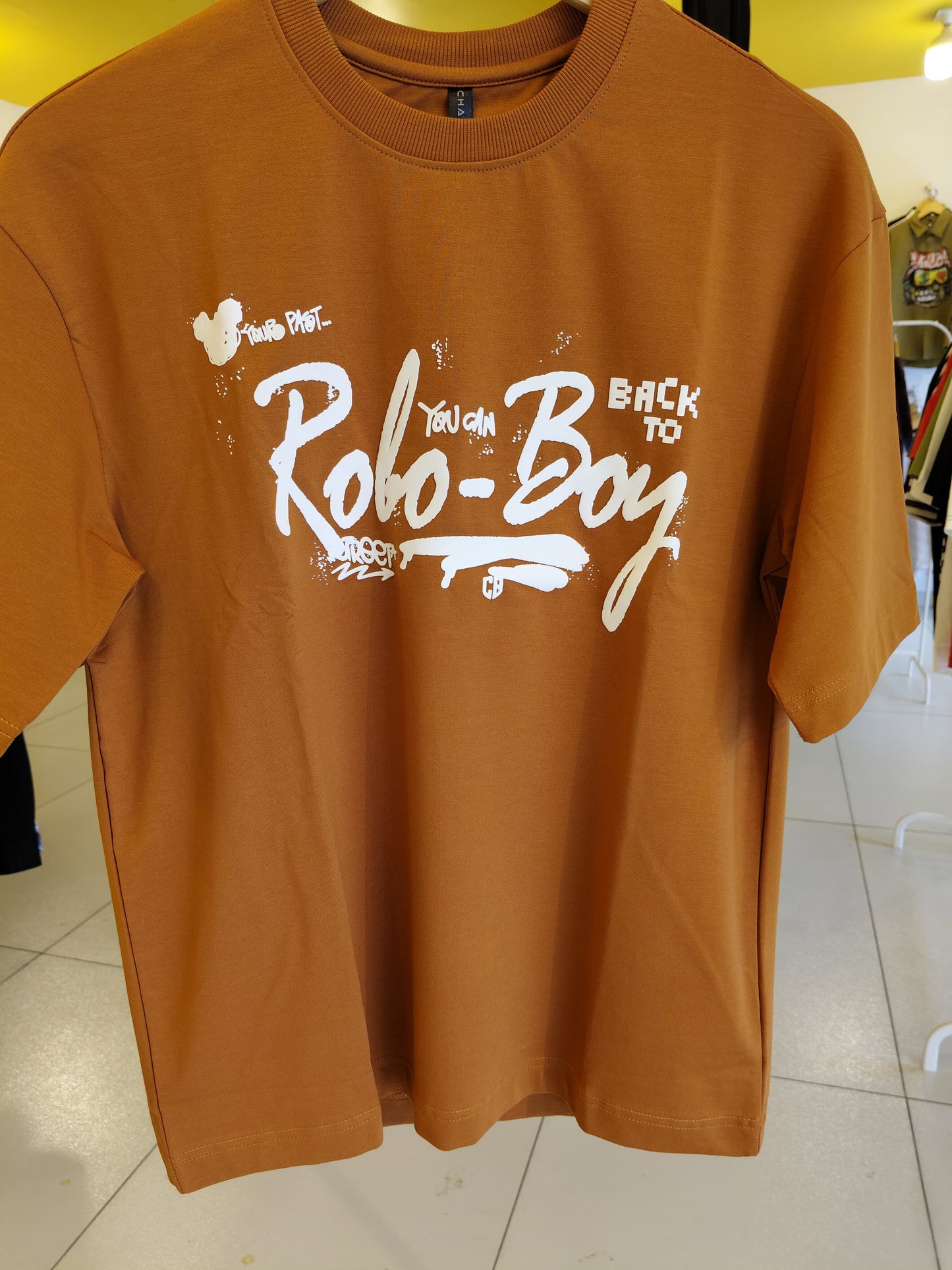 NEXT Printed Oversized Fit Round Neck T-shirt (Small)