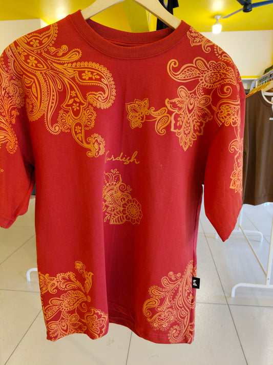 NEXT Printed Oversized Fit Round Neck T-shirt (Medium)