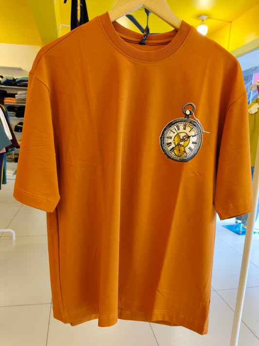NEXT Printed Oversized Fit Round Neck T-shirt (Medium)
