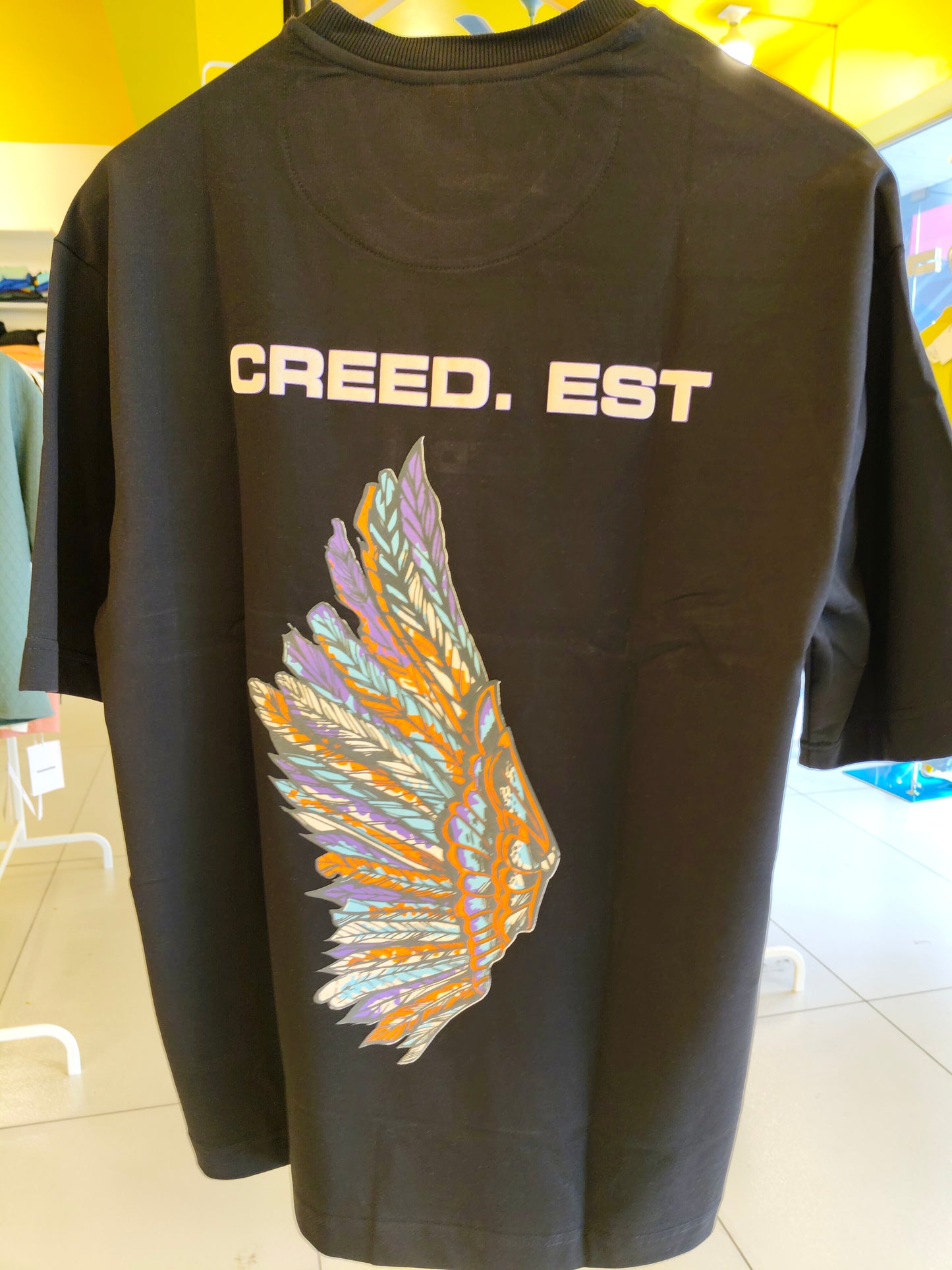 NEXT Printed Oversized Fit Round Neck T-shirt (Medium)