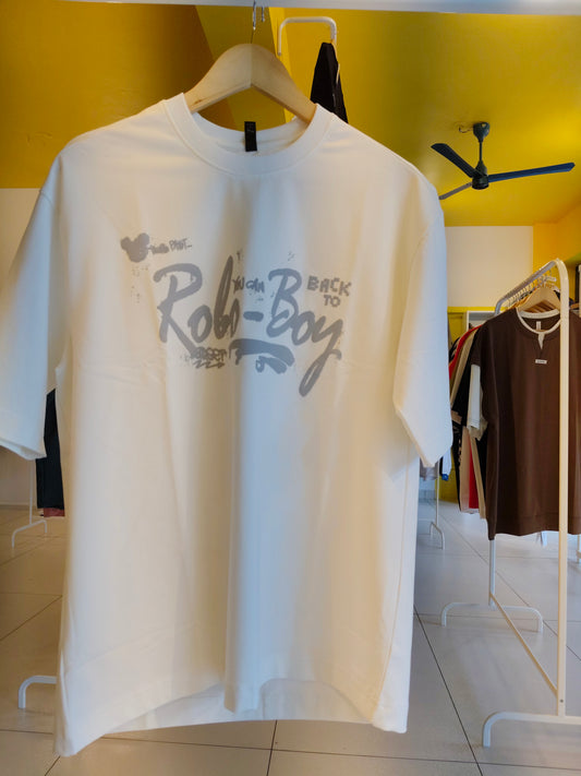 NEXT Printed Oversized Fit Round Neck T-shirt (Medium)