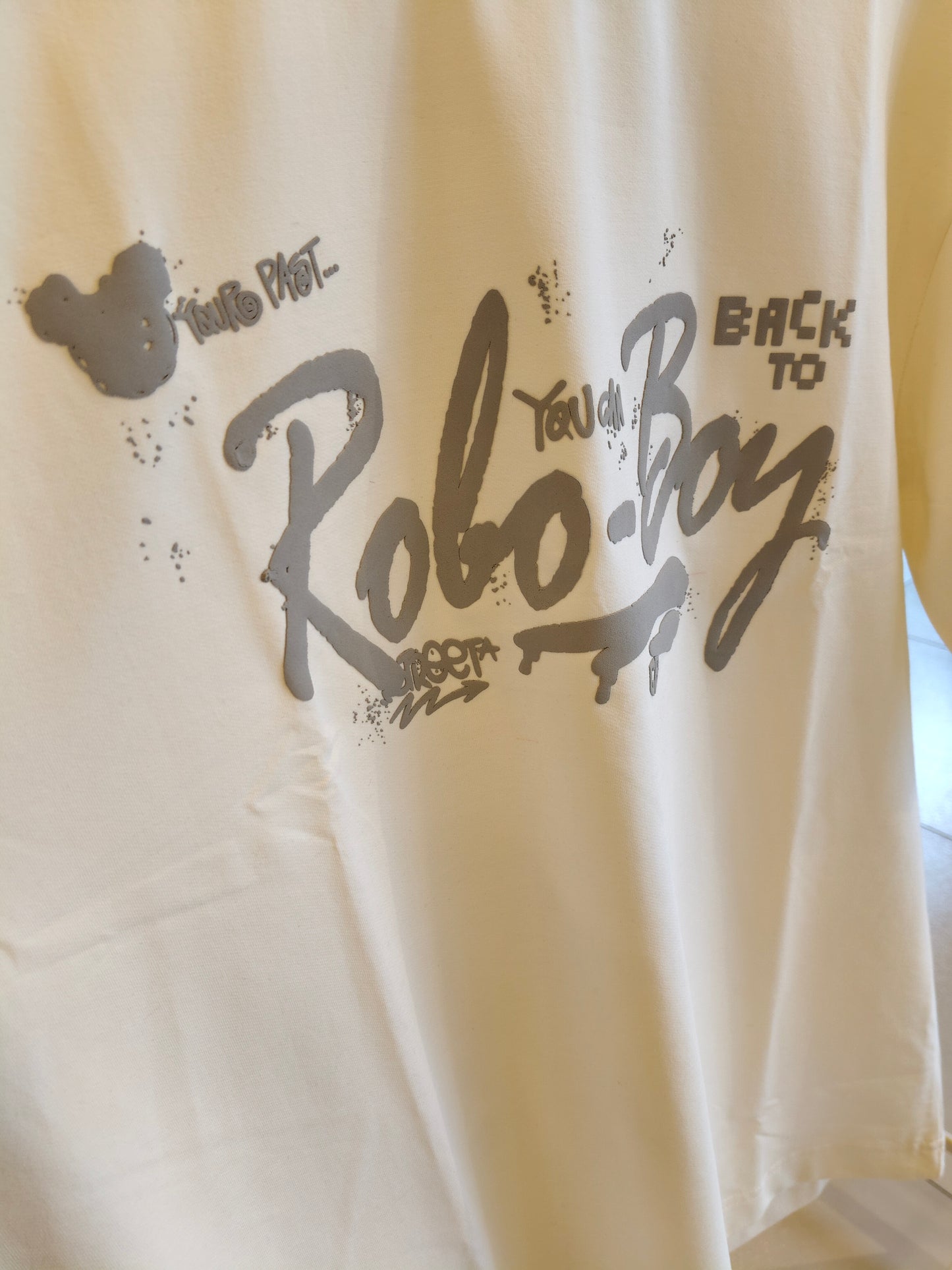 NEXT Printed Oversized Fit Round Neck T-shirt (Medium)