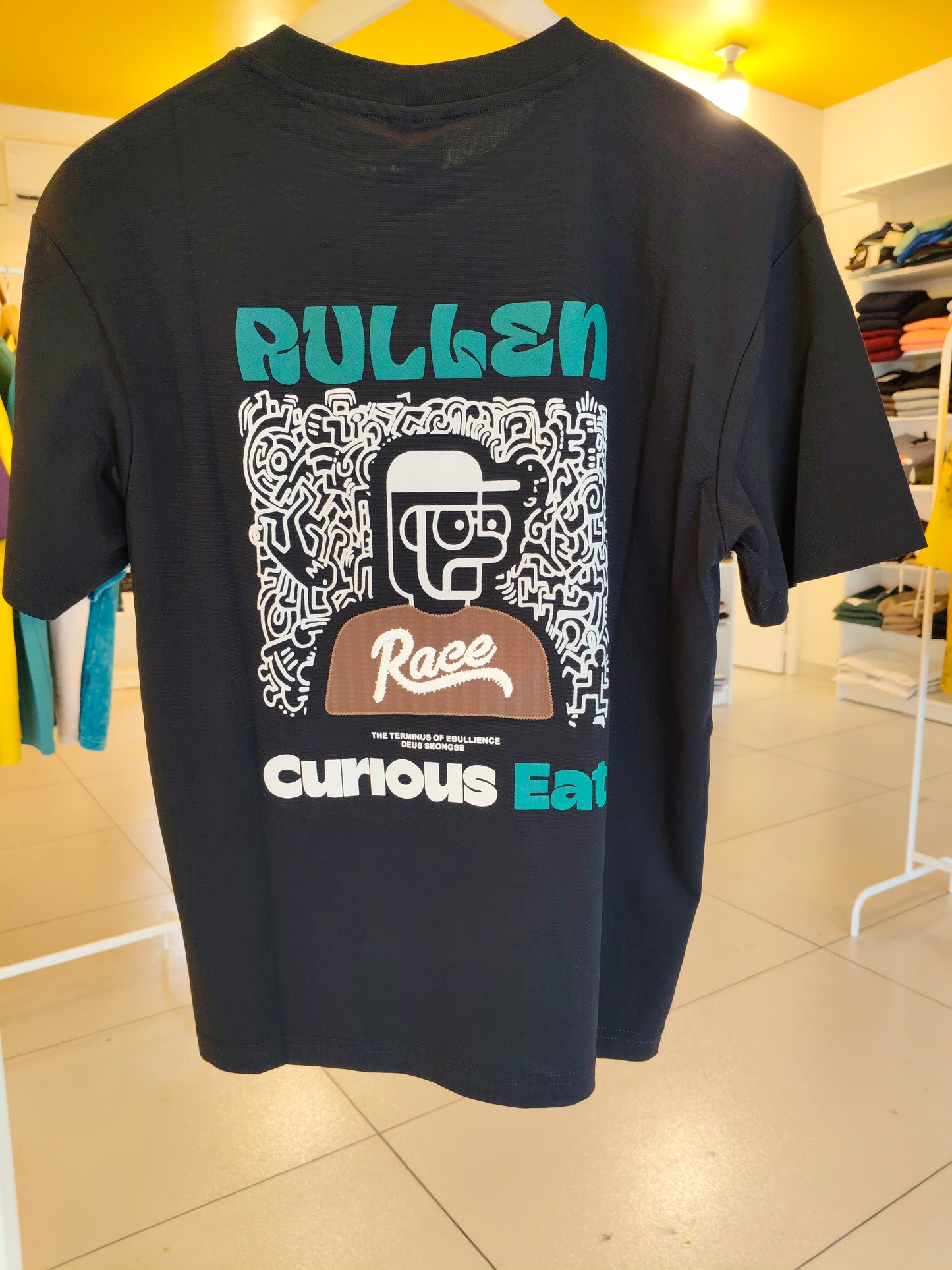 NEXT Printed Oversized Fit Round Neck T-shirt (Medium)