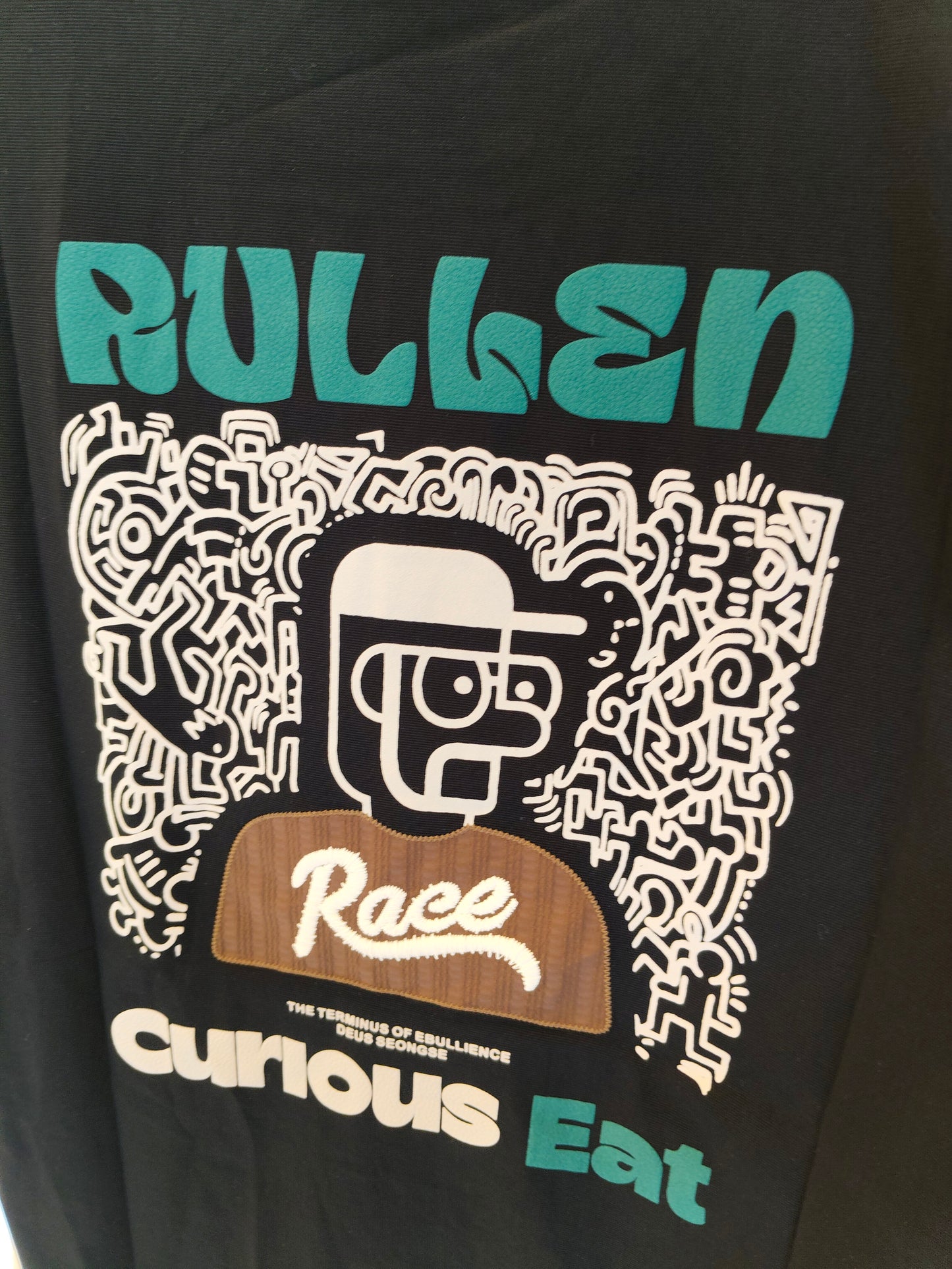 NEXT Printed Oversized Fit Round Neck T-shirt (Medium)