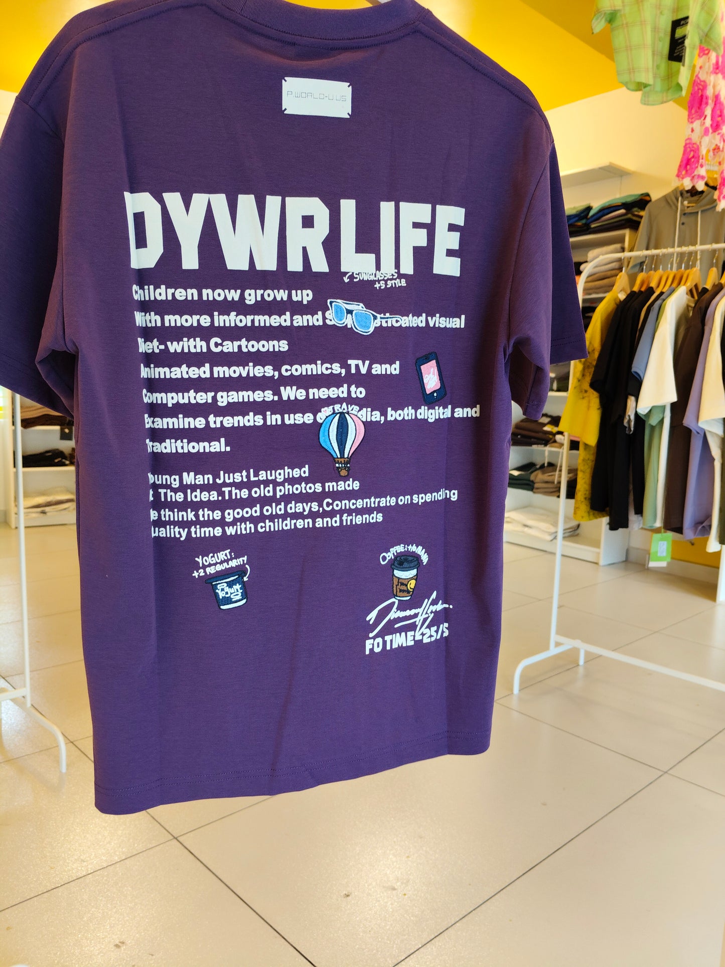 NEXT Printed Oversized Fit Round Neck T-shirt (Medium)