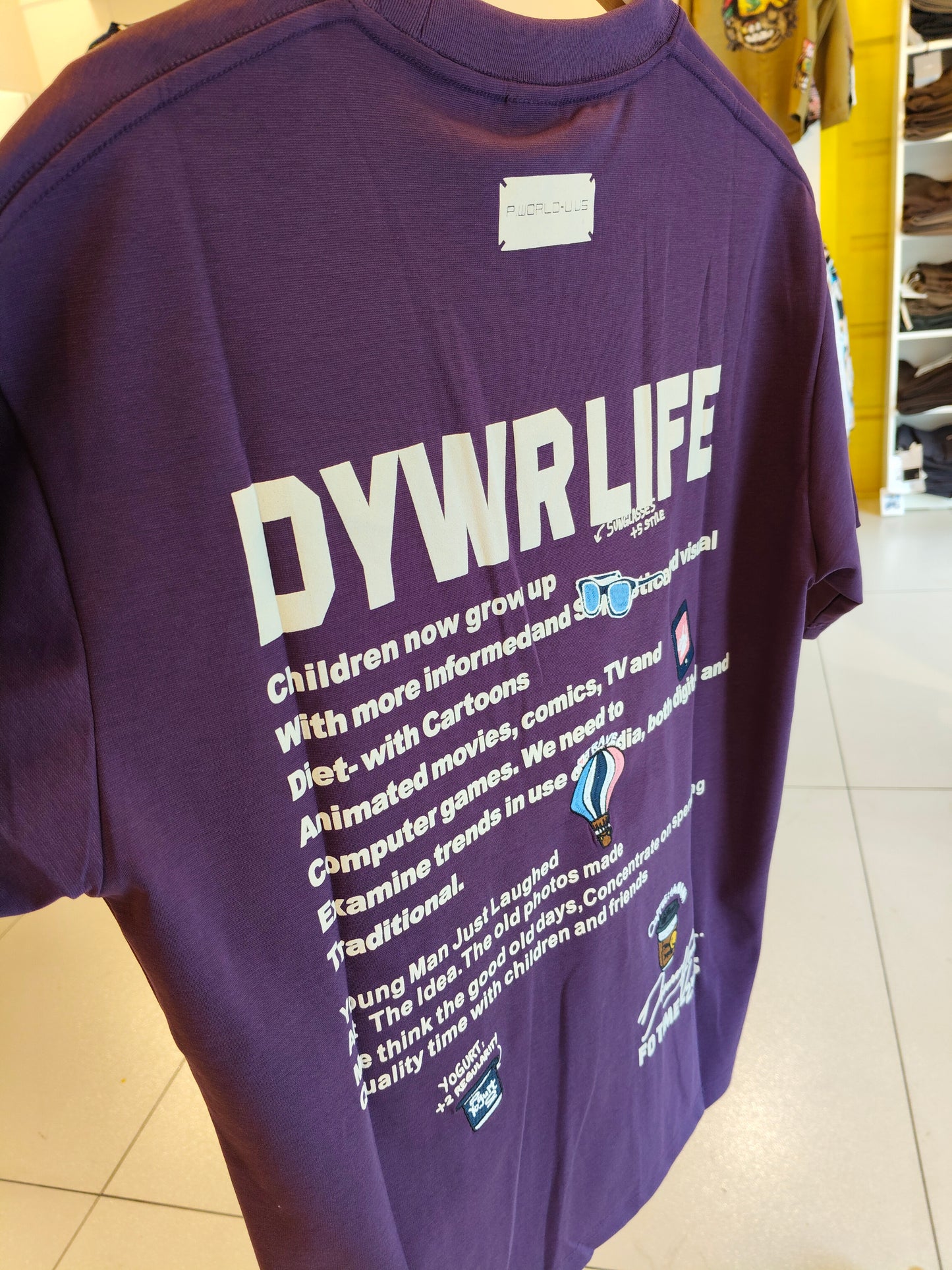 NEXT Printed Oversized Fit Round Neck T-shirt (Medium)