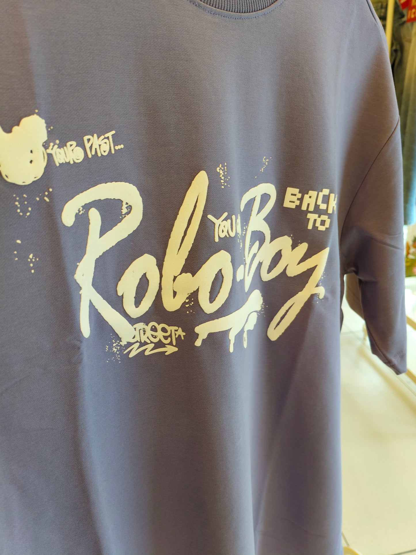 NEXT Printed Oversized Fit Round Neck T-shirt (Medium)