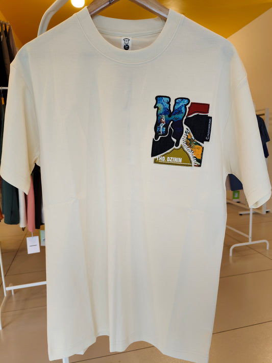 NEXT Printed Oversized Fit Round Neck T-shirt (Medium)
