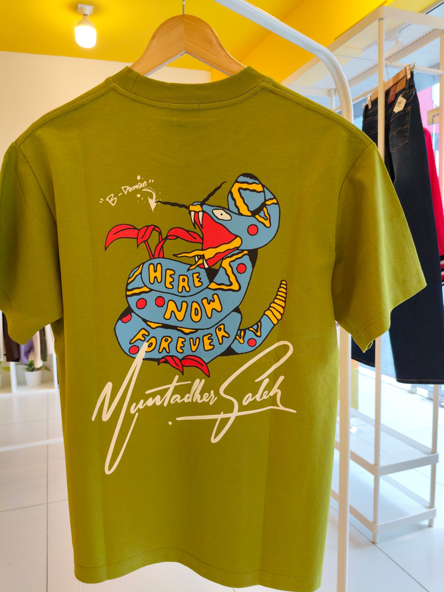 NEXT Printed Oversized Fit Round Neck T-shirt (Medium)