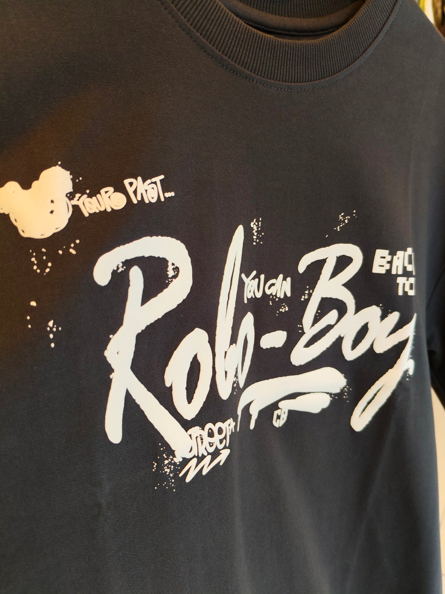 NEXT Printed Oversized Fit Round Neck T-shirt (Large)