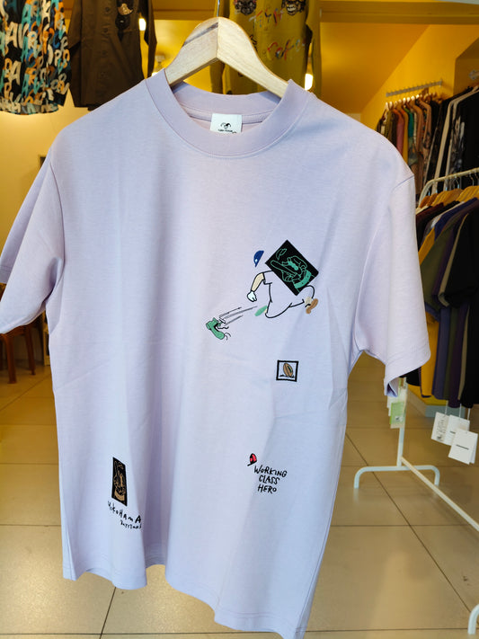 NEXT Printed Oversized Fit Round Neck T-shirt (Large)