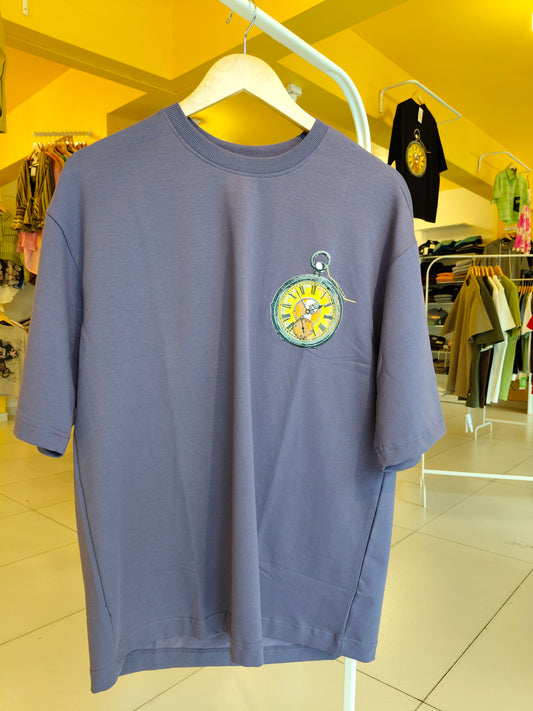 NEXT Printed Oversized Fit Round Neck T-shirt (Large)