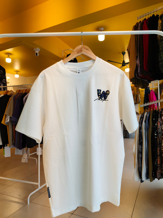 NEXT Printed Oversized Fit Round Neck T-shirt (Large)