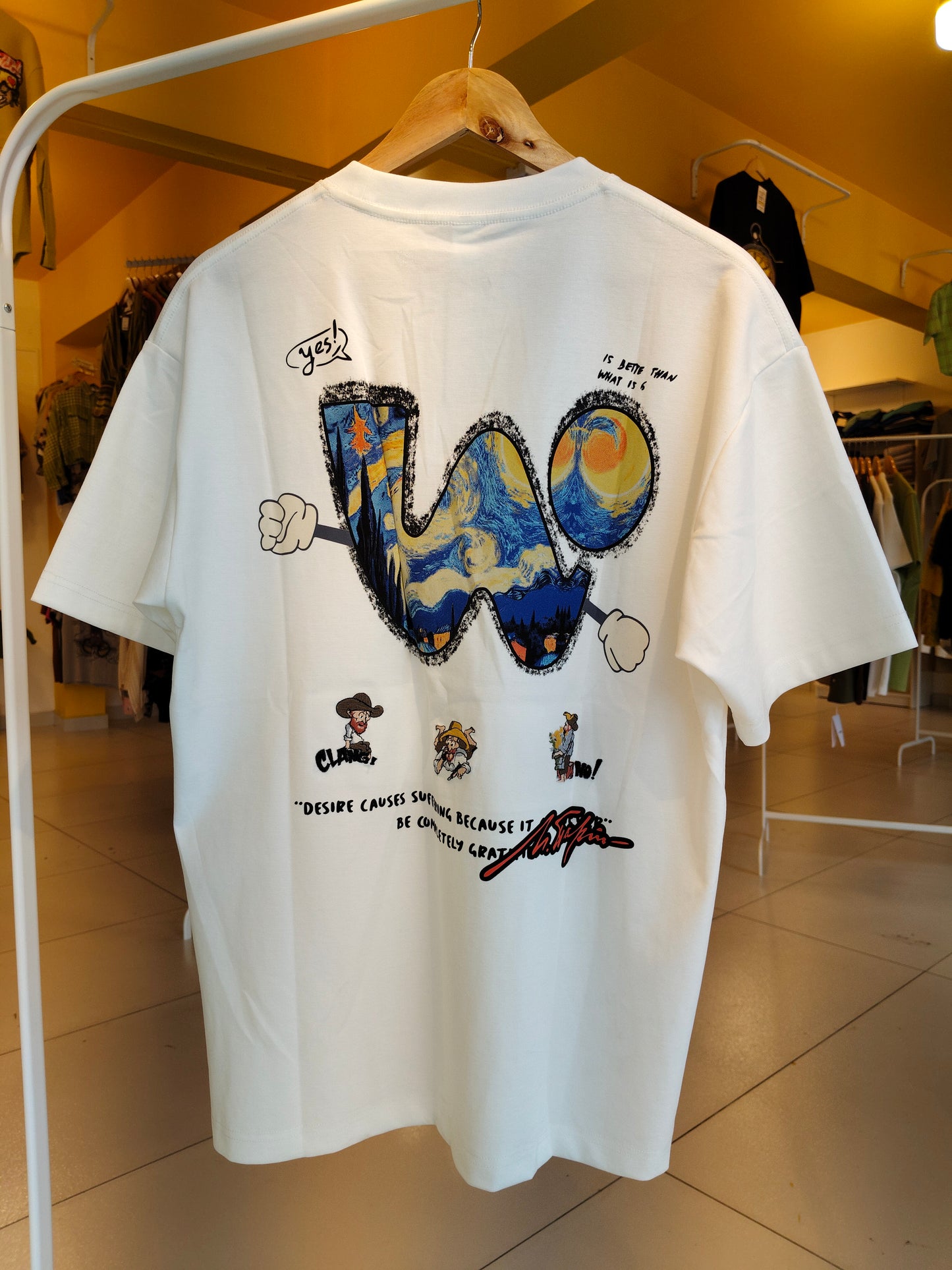 NEXT Printed Oversized Fit Round Neck T-shirt (Large)