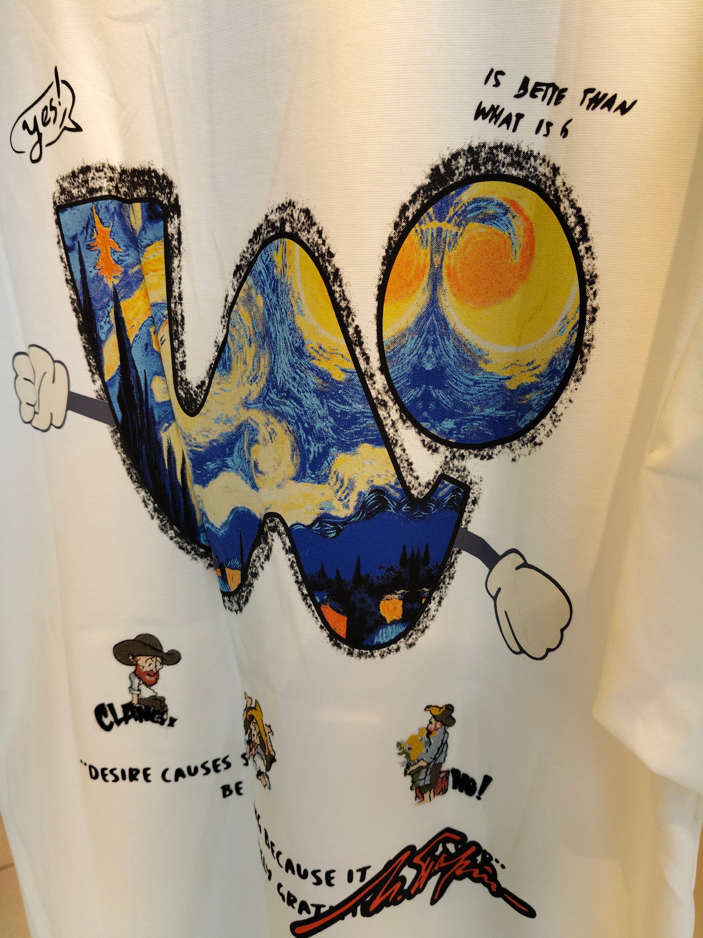 NEXT Printed Oversized Fit Round Neck T-shirt (Large)
