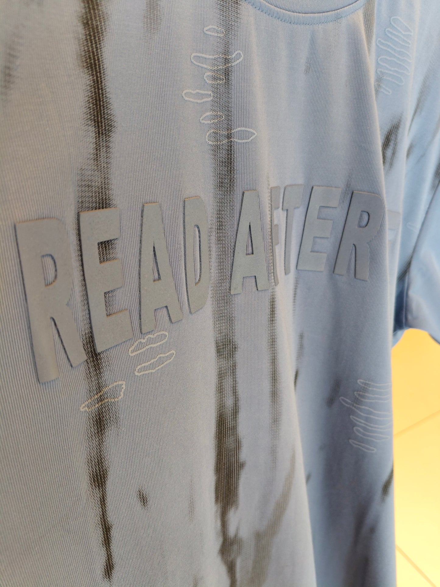 NEXT Printed Oversized Fit Round Neck T-shirt (Large)