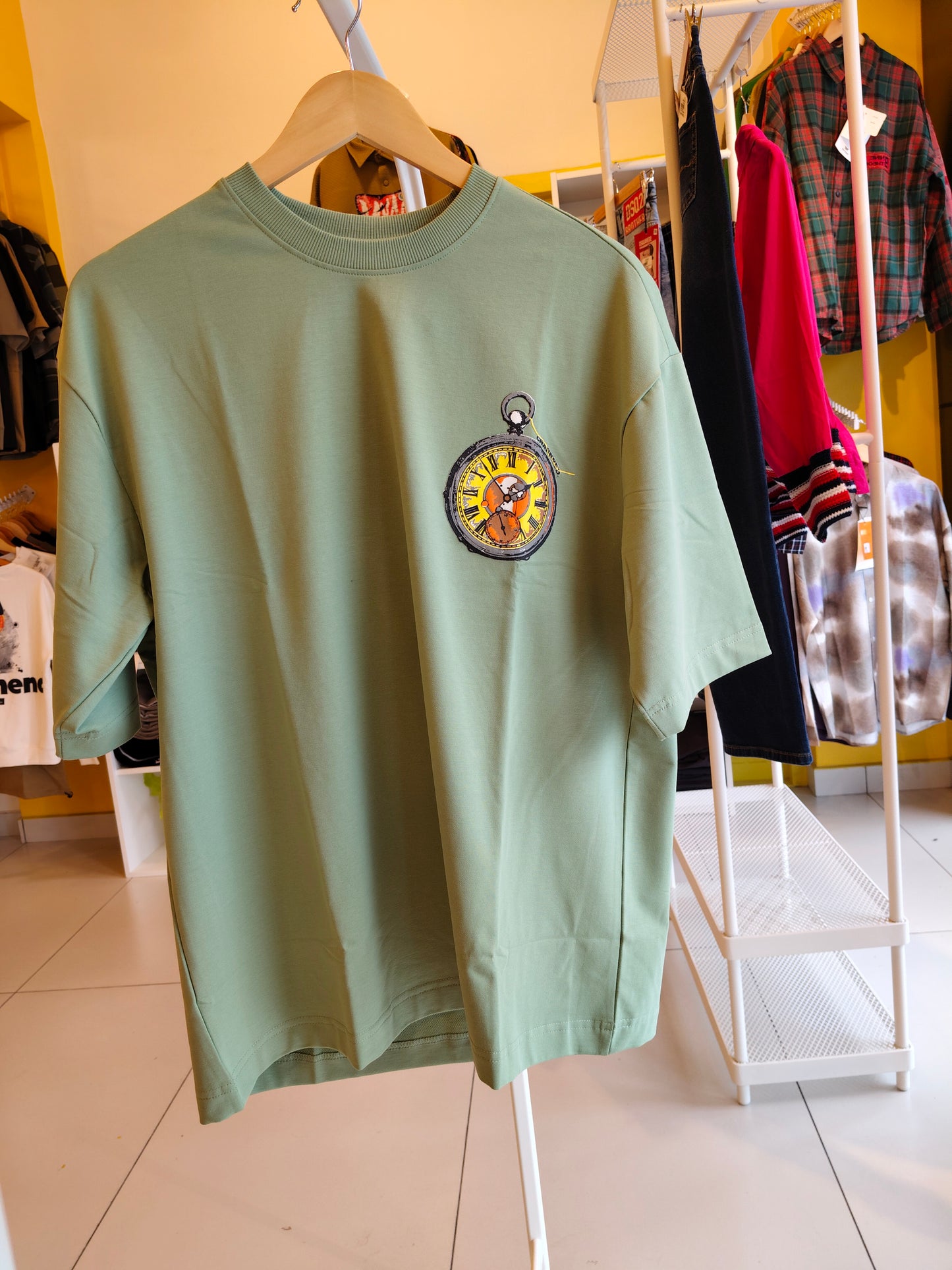 NEXT Printed Oversized Fit Round Neck T-shirt (Large)