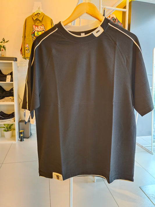 NEXT Printed Oversized Fit Round Neck T-shirt (Large)