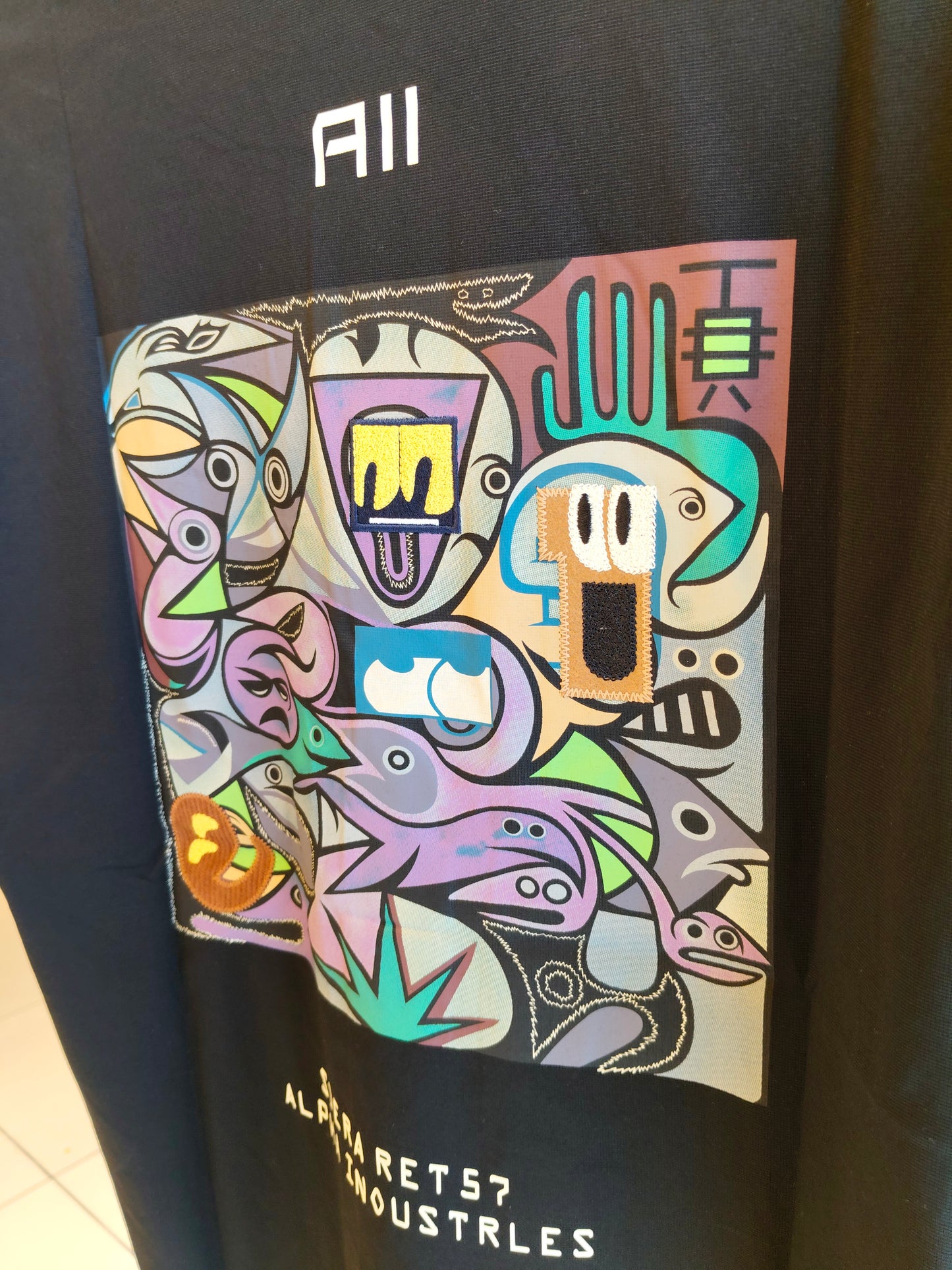 NEXT Printed Oversized Fit Round Neck T-shirt (Large)