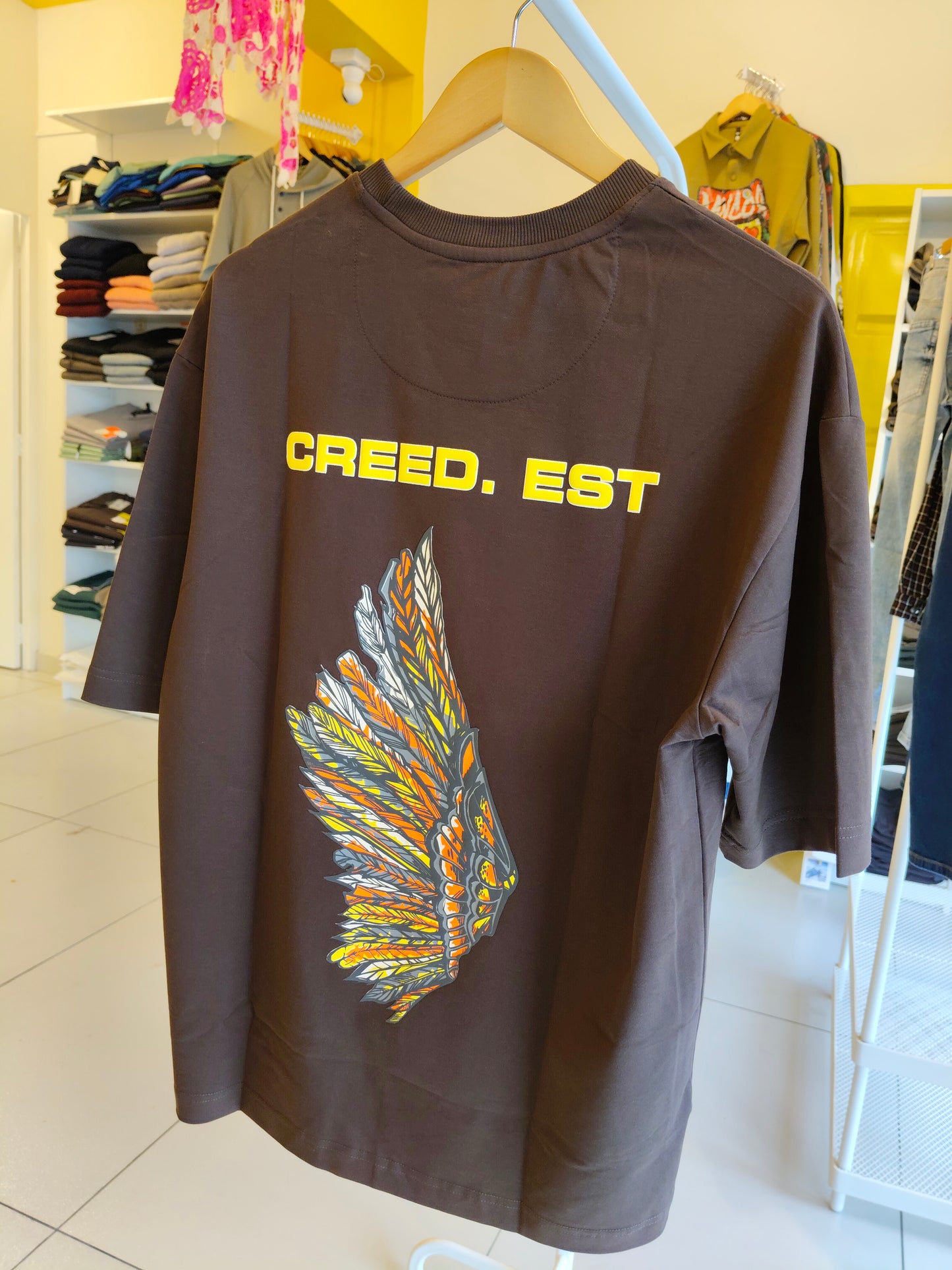 NEXT Printed Oversized Fit Round Neck T-shirt (Large)