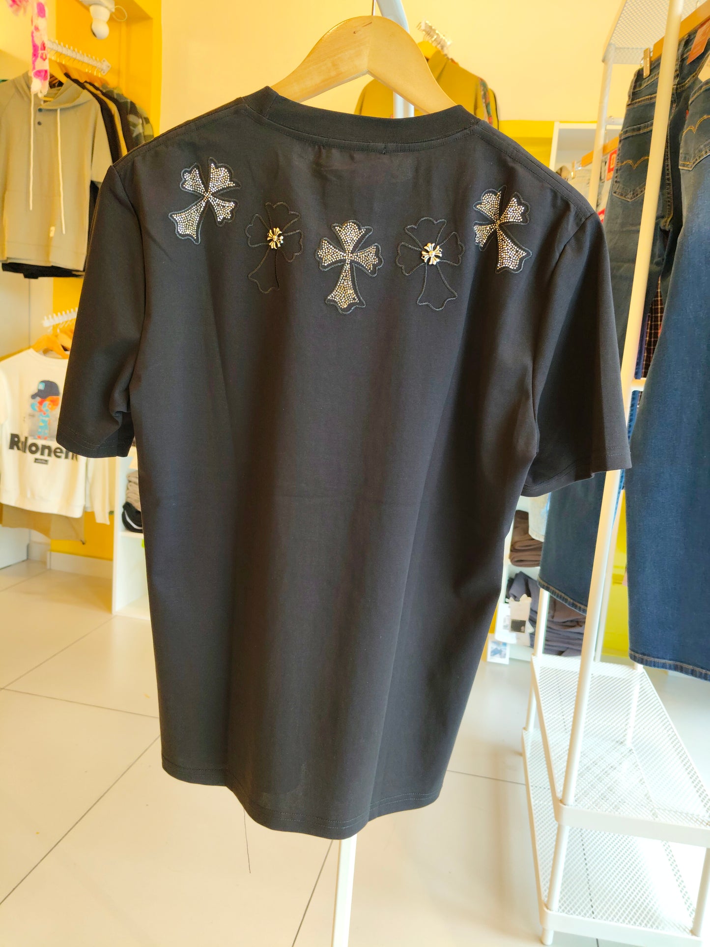 NEXT Printed Oversized Fit Round Neck T-shirt (Large)