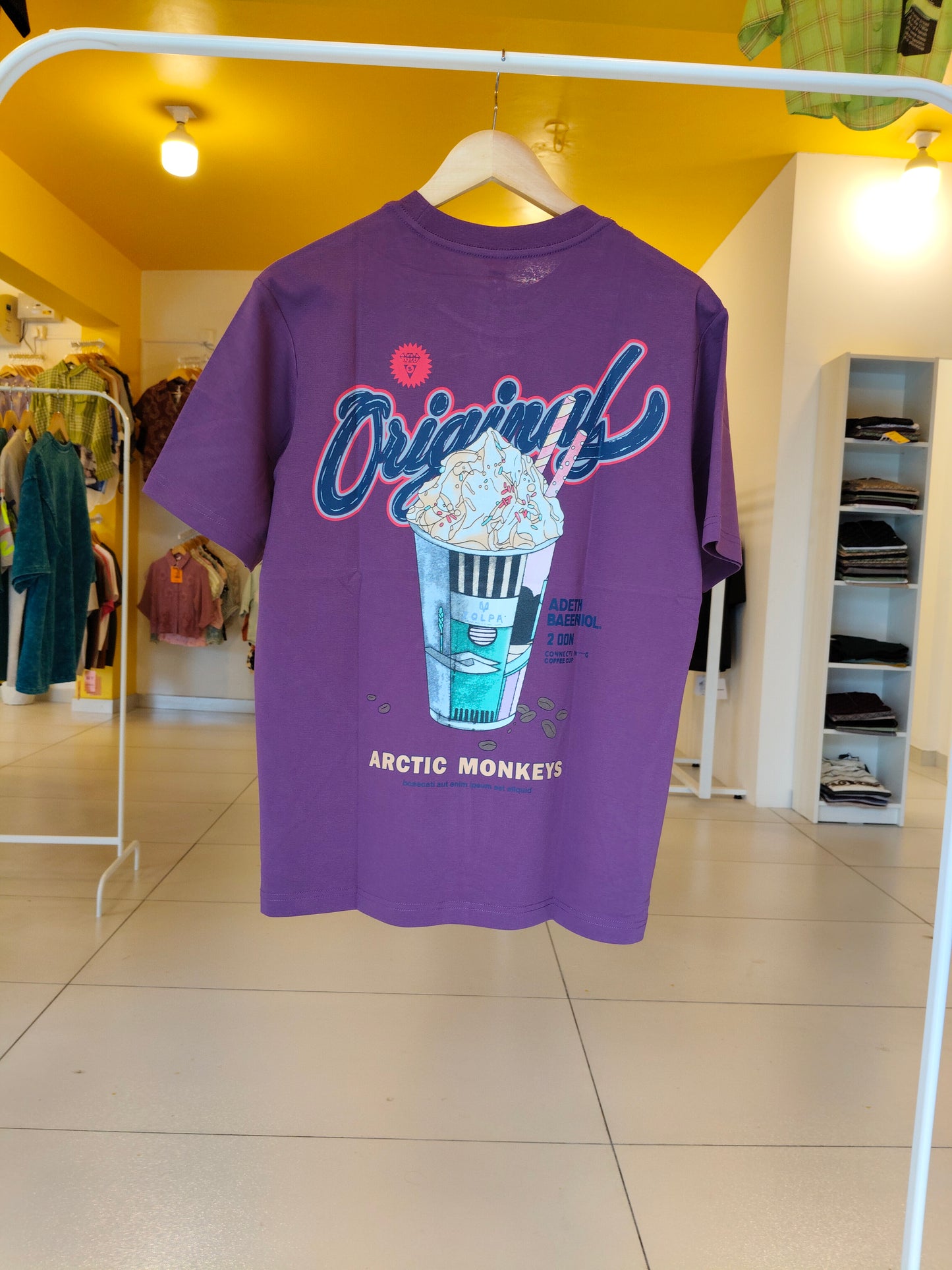 NEXT Printed Oversized Fit Round Neck T-shirt (Large)