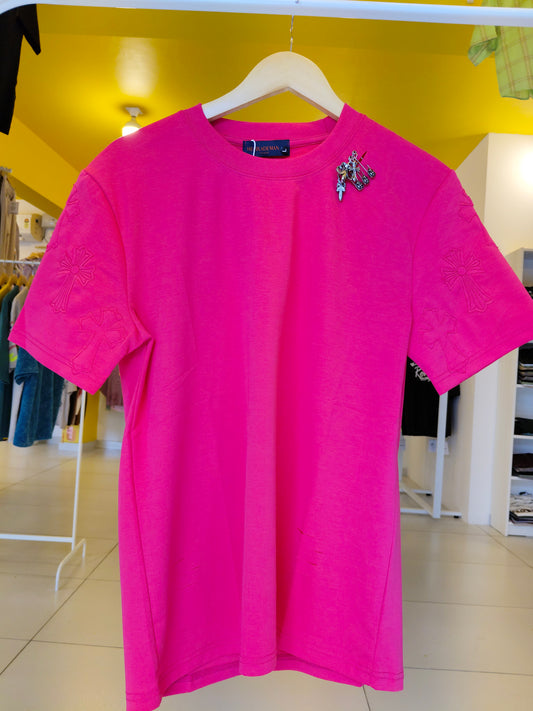 NEXT Printed Oversized Fit Round Neck T-shirt (Large)