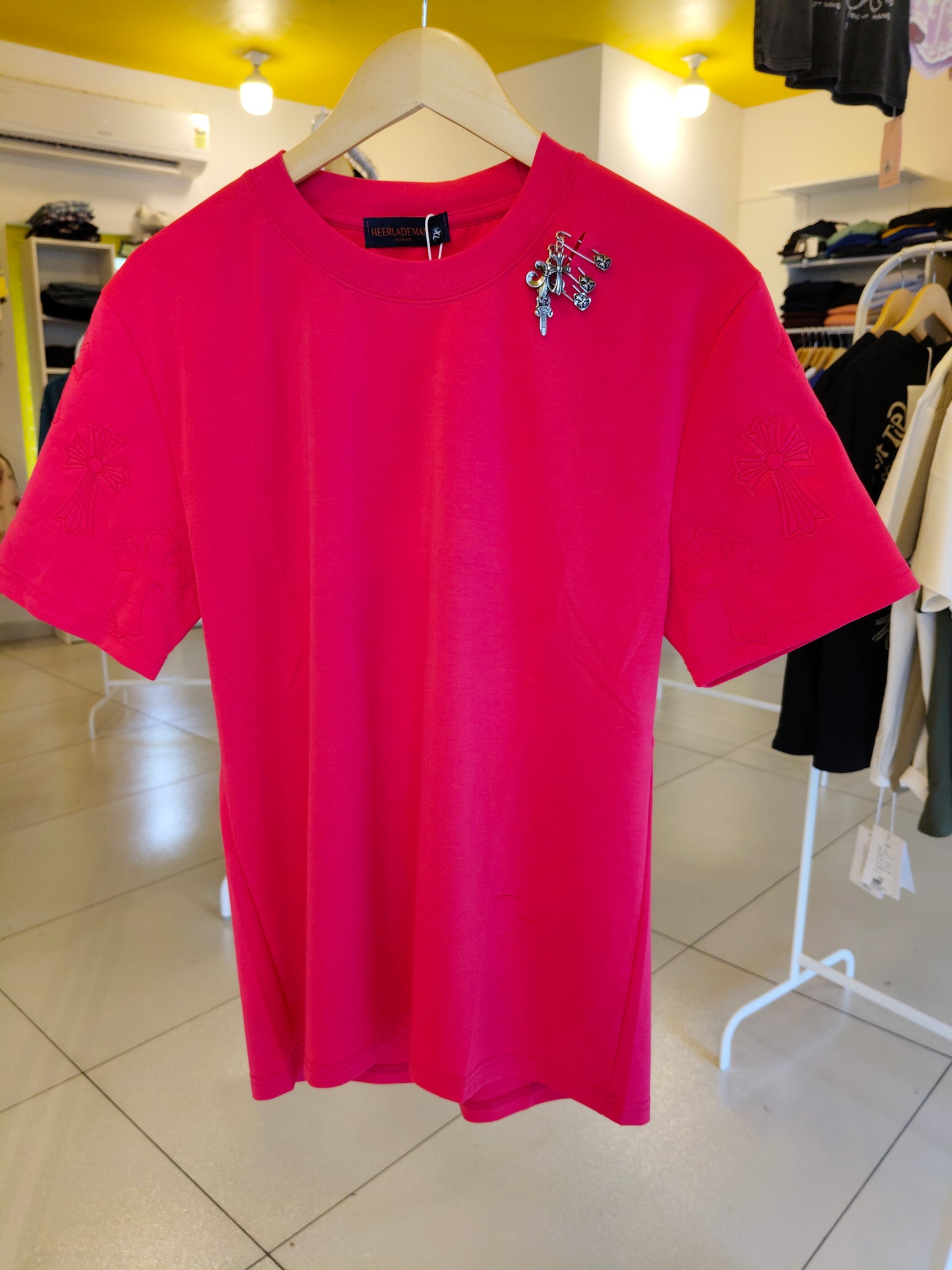 NEXT Printed Oversized Fit Round Neck T-shirt (XL)