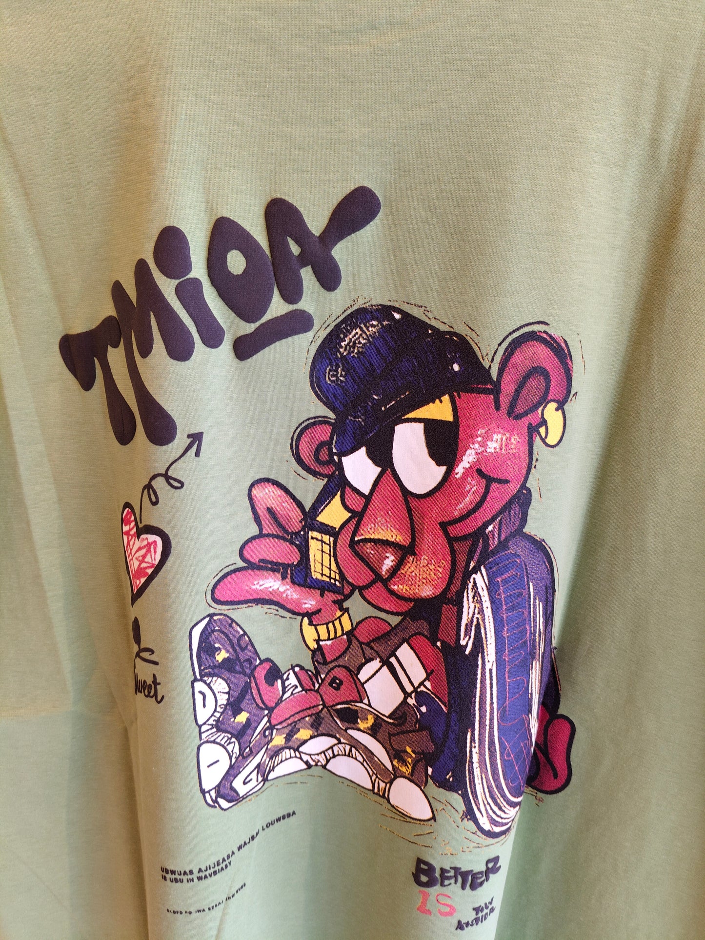 NEXT Printed Oversized Fit Round Neck T-shirt (XL)