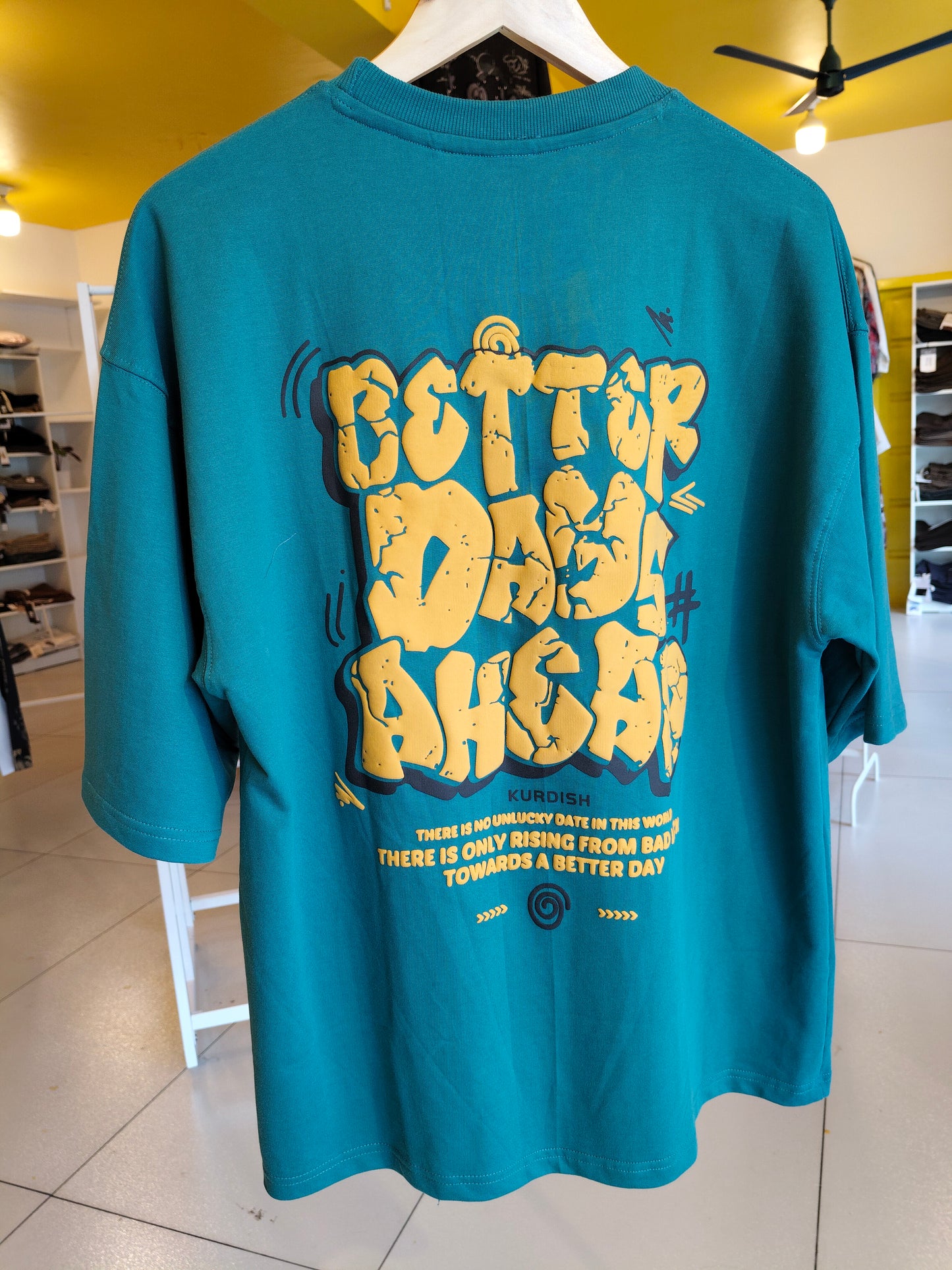 NEXT Printed Oversized Fit Round Neck T-shirt (Medium)