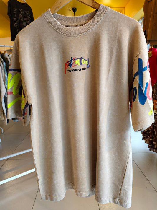 NEXT Printed Oversized Fit Round Neck T-shirt (XL)