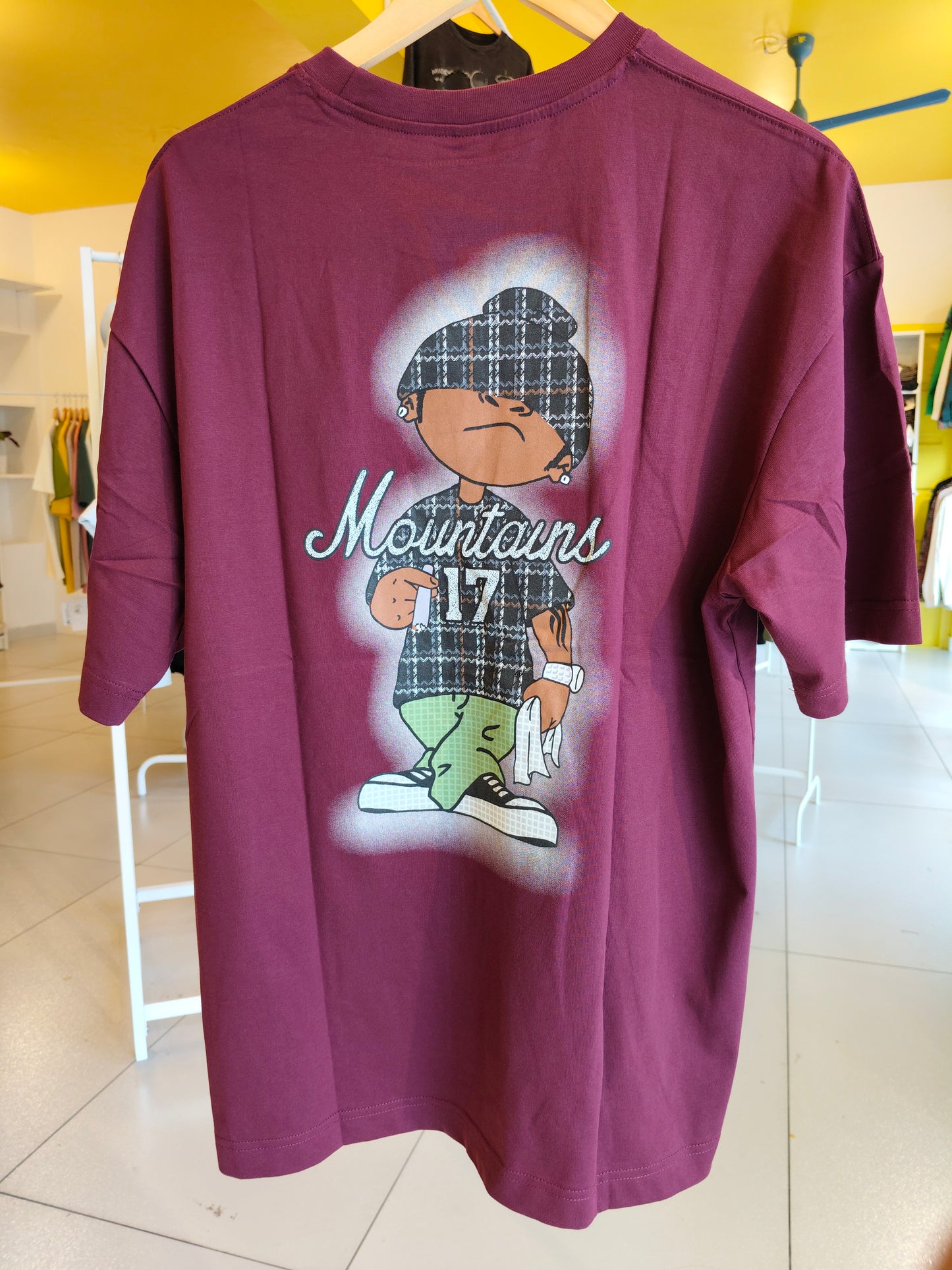 NEXT Printed Oversized Fit Round Neck T-shirt (XL)