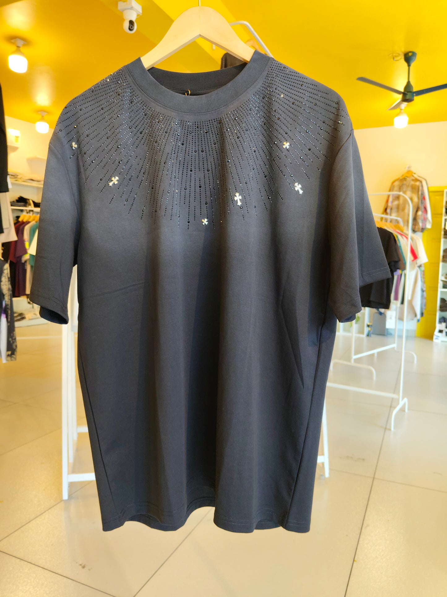 NEXT Printed Oversized Fit Round Neck T-shirt (Large)