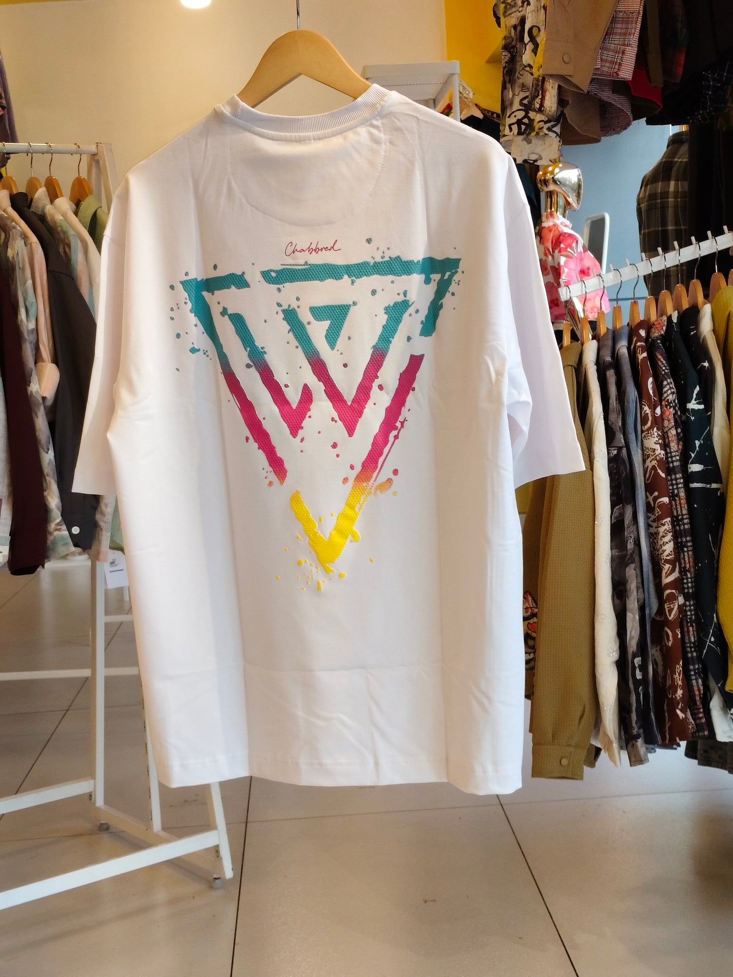 NEXT Printed Oversized Fit Round Neck T-shirt (XL)