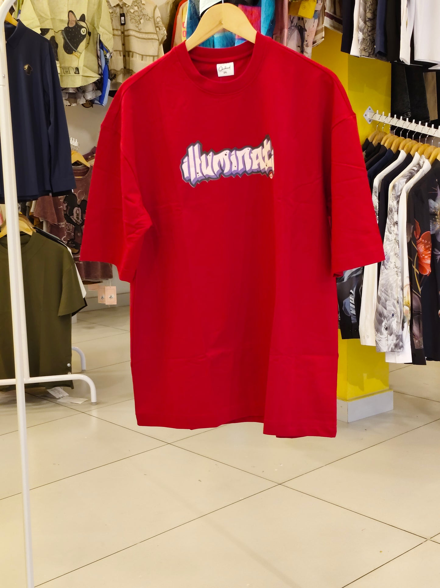 NEXT Printed Oversized Fit Round Neck T-shirt (XXL)
