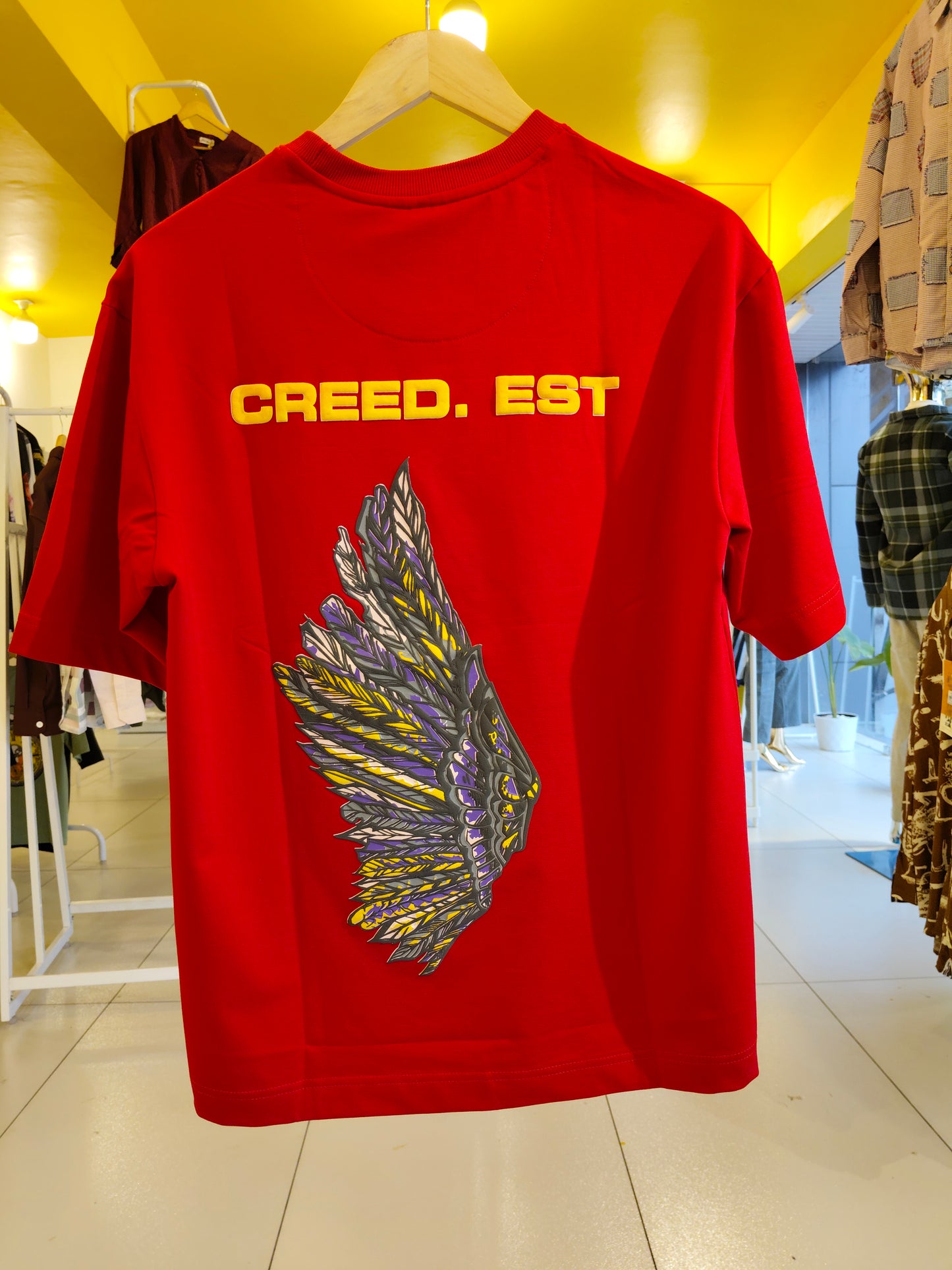 NEXT Printed Oversized Fit Round Neck T-shirt (Small)