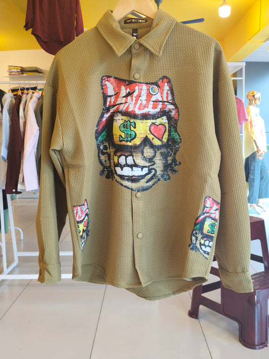 NEXT Printed Oversized  Fit Shirt (Large)
