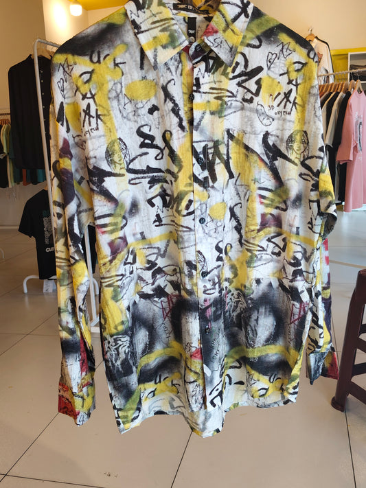 NEXT Printed Oversized  Fit Shirt (Large)