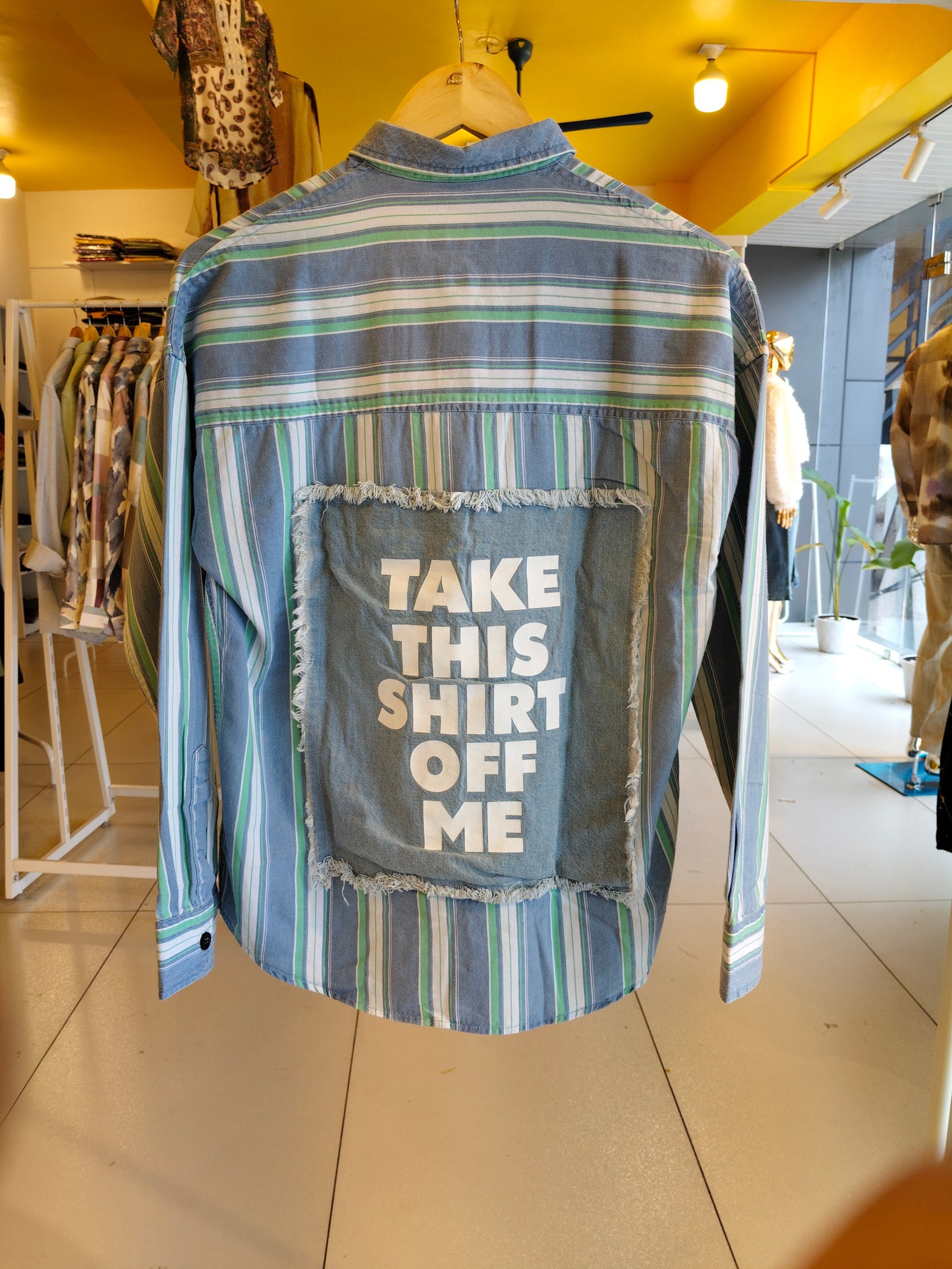 Oversized Drop Shoulder Shirt For Men (Small)