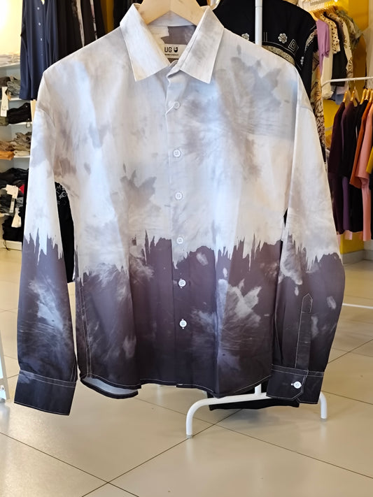 Oversized Drop Shoulder Shirt For Men (Medium)