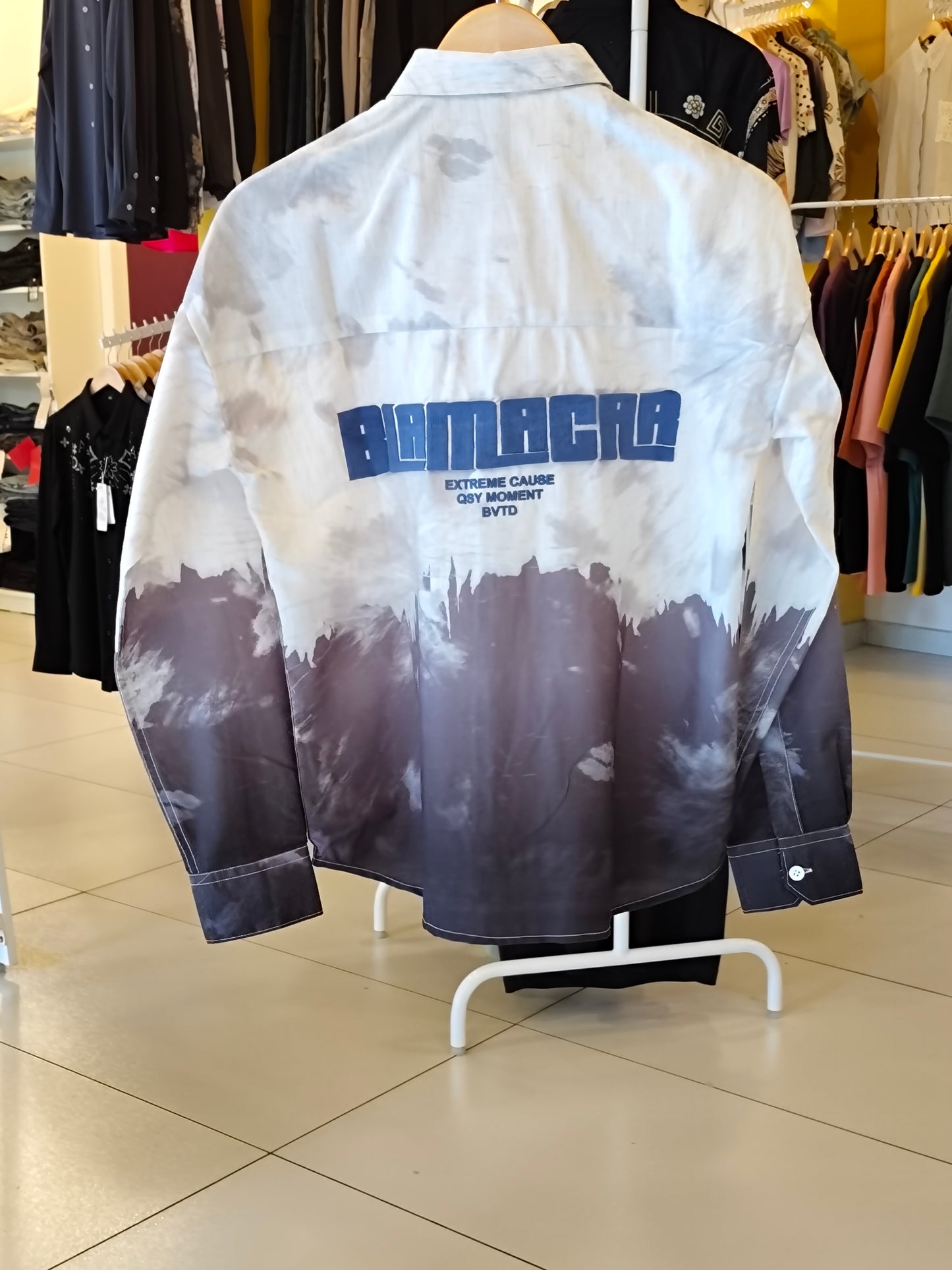 Oversized Drop Shoulder Shirt For Men (Small)
