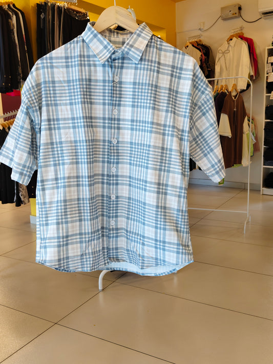 Oversized Drop Shoulder Shirt For Men (Medium)