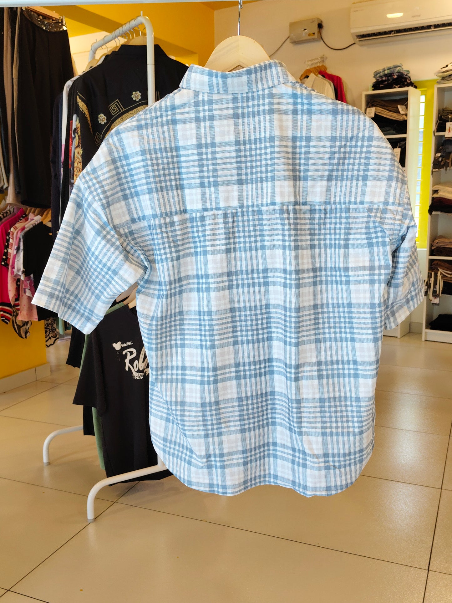 Oversized Drop Shoulder Shirt For Men (Large)